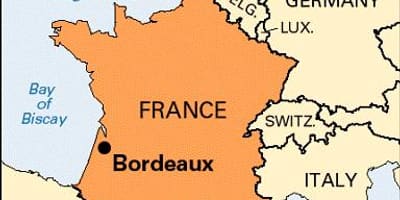 Bordeaux trên bản đồ
