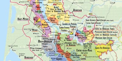 Bordeaux vườn nho bản đồ